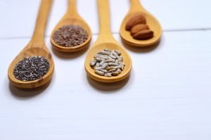 Image of seeds from which tahini is made 